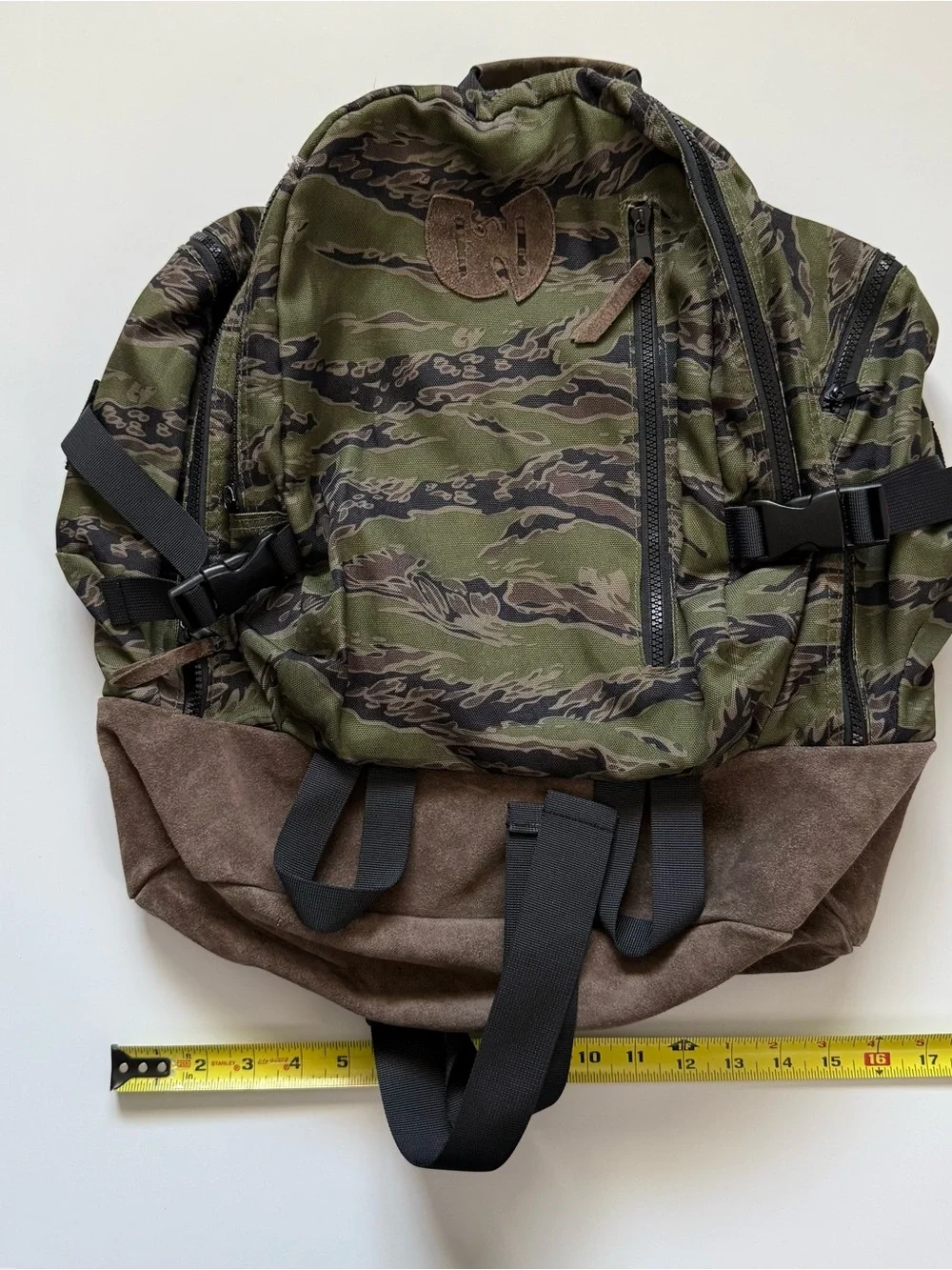 🔴Wu-Tang Camouflage Backpack Authentic WuTang Brand Ltd Iron Flag Rza Gza